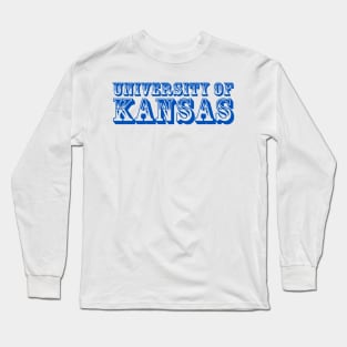 University Of Kansas (Blue) Long Sleeve T-Shirt